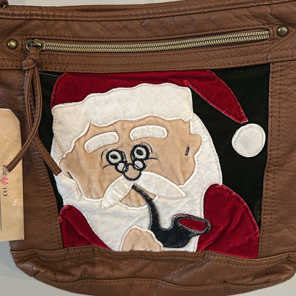NWT Wallflower Brown Santa Crossbody Bag